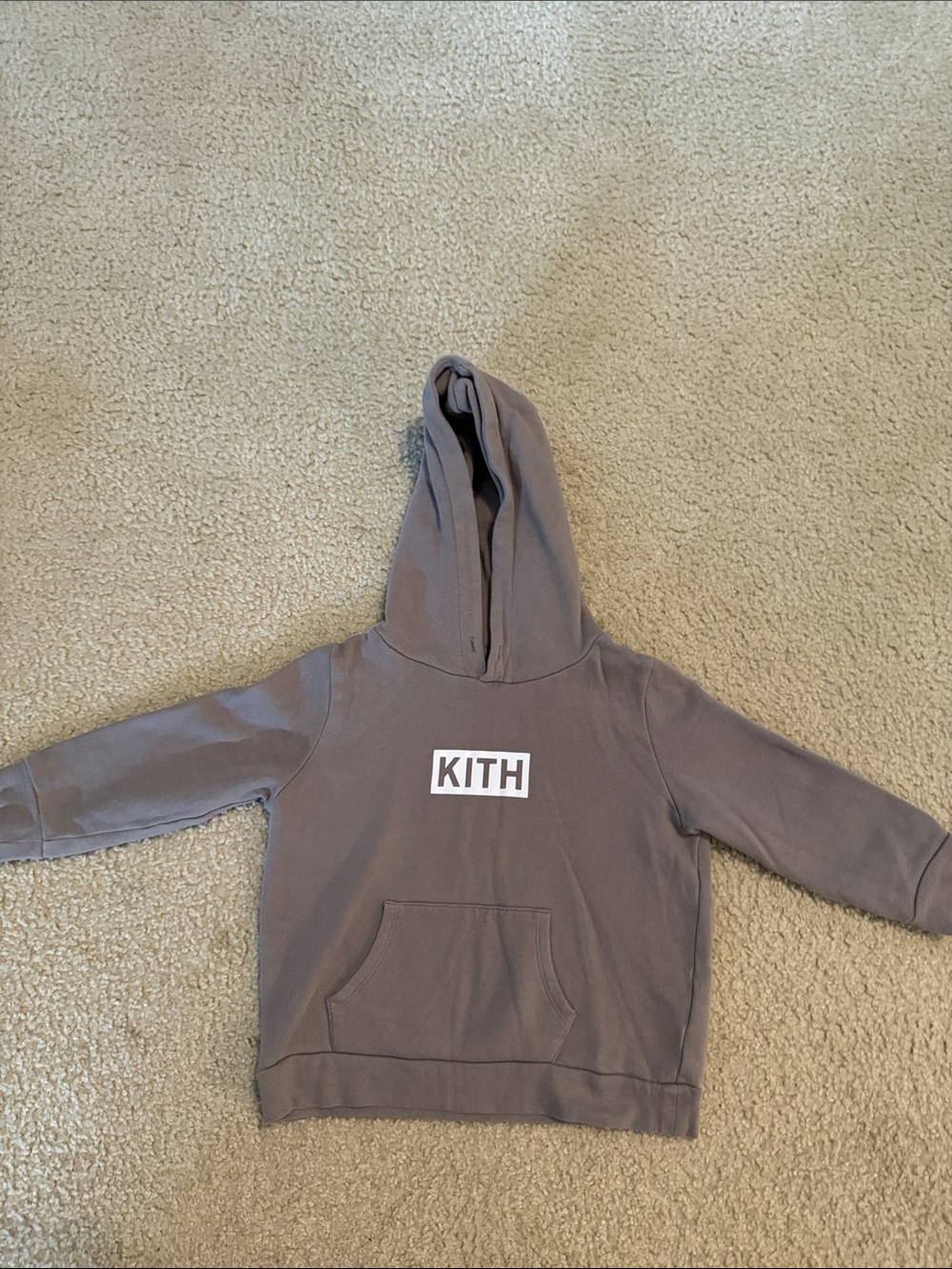 Kith Kids' Charcoal Gray Logo Hoodie